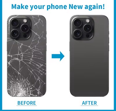 Back Glass Replacement Big Hole For iPhone 11 12 13 14 15 Pro XR Rear Cover Lot