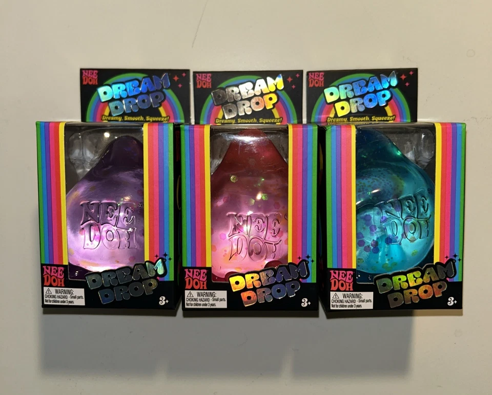 Authentic Viral NEEDOH Dream Drop 3er Set Blau, Lila, Pink RARE DREAMDROPS - Bild 1 von 4