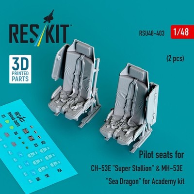 ResKit RSU48-0403 - 1:48 Pilot seats for CH-53E Super Stallion & MH-53E Sea Drag