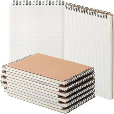 Gridded Twin Wire Binding Notebooks Sketchbook For Writing Journaling Mind Map