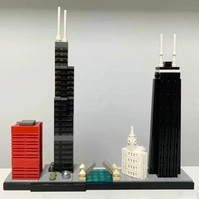 Chicago 21033 Skyline Architecture Building Blocks City Model Toys Sealed Bricks