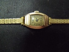 VINTAGE DAMENUHR RW*VERGOLDET*GOLDSUCHER*MECHANISCHE*Bj.1934*SAMMLER*20 MIKRON*