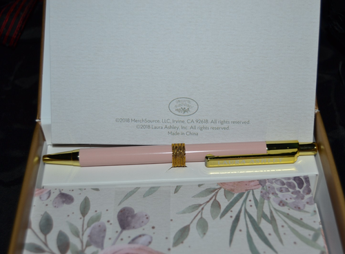 Juego de 20 bolígrafos Laura Ashley Note Cards en caja diseño de acuarela de lámina dorada - Imagen 4 de 7