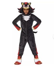 Spirit Halloween Kids Shadow Jumpsuit Costume Sonic the Hedgehog Size XL 14-16