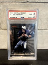 1998 Bowman's Best Peyton Manning RC #112 PSA 10 GEM MINT HOF 💎