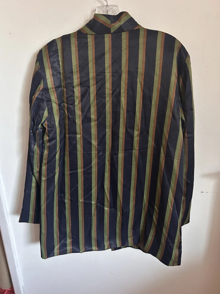 Blazer Ett:twa Anthropology para mujer de gran tamaño a rayas talla mediana Foto 3 de 4