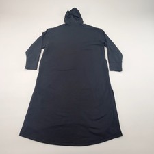 Old Navy Oversized Tunic Hoodie Sweatshirt Dress Sz L Black