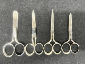 4 Pairs of Antique J A Henckels 3.5" & 4" Scissors