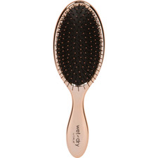 Wet-n-dry metallic rose gold hair brush