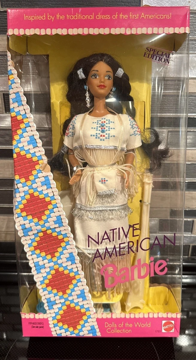25+ 1993 Dolls of the World Barbie Native American Dolls & Doll