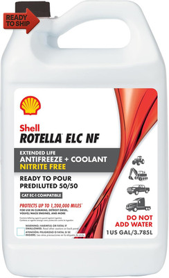 Shell Rotella Nitrite-Free Extended Life ELC Anti-Freeze + Coolant, Pre-Diluted