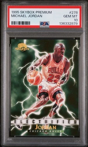 1995 Skybox Premium Michael Jordan Electrified #278 PSA 10 GEM MINT