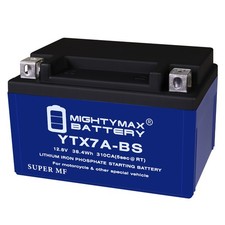 Mighty Max YTX7A-BS Lithium Battery Replaces Go Cart Moped ATV Scooter Dirt Bike