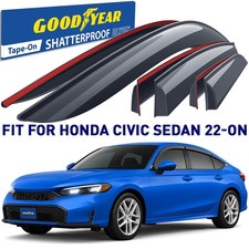 Side Window Deflectors Rain Guards for 2022-2026 Honda Civic Sedan SHATTERPROOF