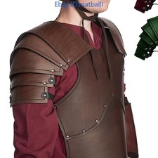 Retro Leather Shoulder Armor Viking Medieval Renaissance Cosplay Prop