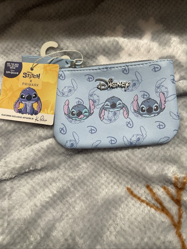 Disney Stitch x Primark Zippered Coin Purse NWT