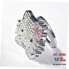 Bling Car Push to Start Button Cover Accessories, Cute Car Accessories for Pink