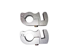 7/8" Aluminum Handlebar Mounting Clamps Brackets Pair for Motorcycle Accessories