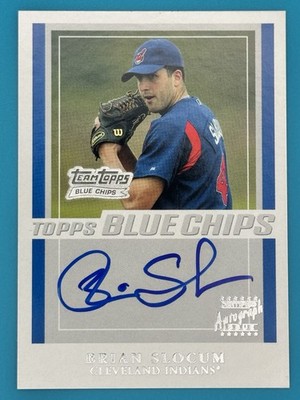 2003 Topps Team Topps Blue Chips Brian Slocum Prospect Auto #TT-BS Indians