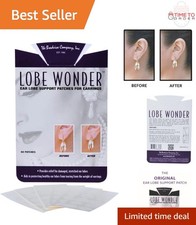 Ear Lobe Support Patches Clear Hypoallergenic 120 for Pierced Ears Tearing
