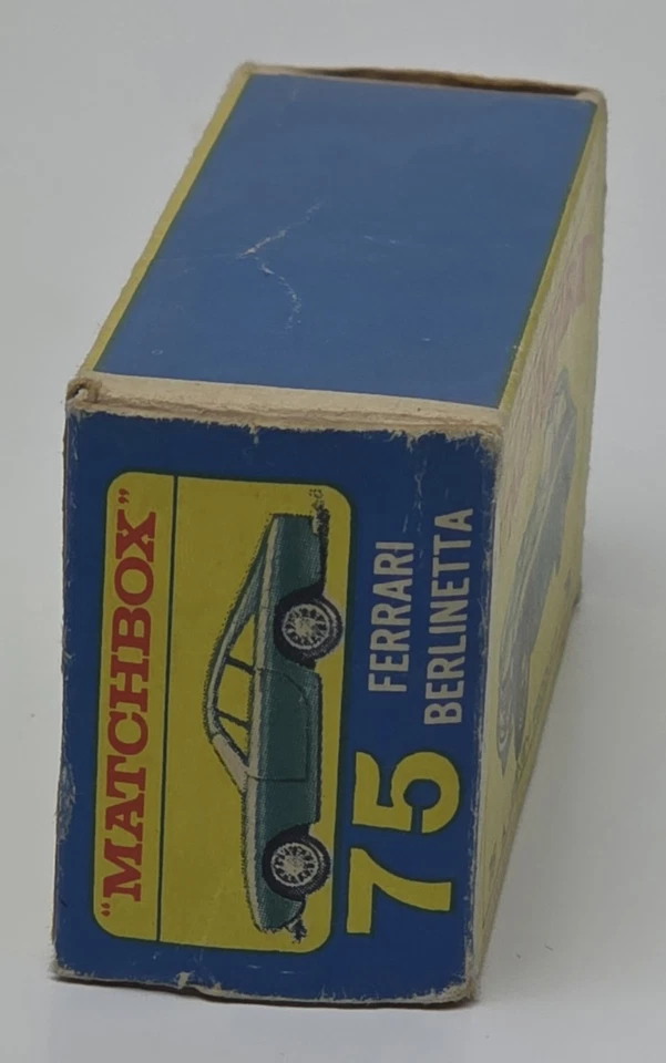 1960s Vintage Boxed Matchbox Series Lesney No75 Ferrari Berlinetta Green Amazing - Image 4 of 4