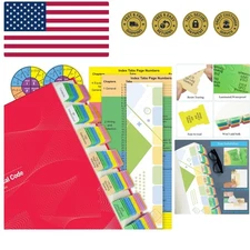 Electrical Code Tabs for NEC 2023, 140 PCS Laminated & Color-Coded for Nation...