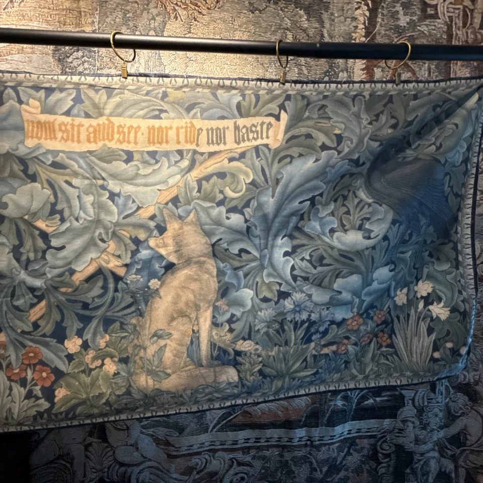 Mini The Forest William Morris tapeçaria lembrança tecido impressão réplica 104 polegadas - Imagem 2 de 4