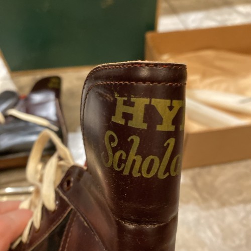 Vintage Hyde Black Leather Hockey Scholastic Skates~Mens Size 10 - Picture 7 of 24