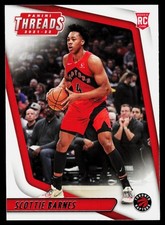 Scottie Barnes 2021-22 Panini Chronicles Rookie Threads RC Toronto Raptors NBA