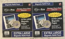 2 -Thompson 9 1/2" x 11" Magnetic Refill Pack Most Photo Sizes Caption Stickers