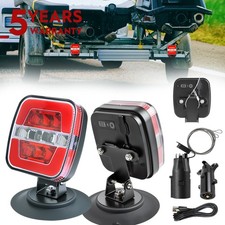 Wireless Magnetic Trailer Lights, Bluetooth Tow Light Kit with USB Car Charger