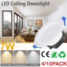 7W Recessed LED Ceiling Lamp Downlight Spotlight 85-265V Home Lighting US