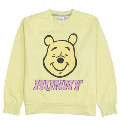 Disney Damen Sweatshirt gelb Winnie Puuh Hunny Größe S