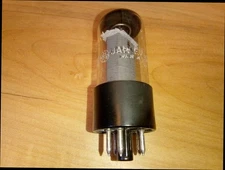Vintage 60's General Electric JAN 6V6 GT Output Tube - EX - FREE SHIP