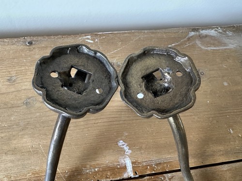 Pair Deluxe Cast Iron & Ceramic Coat Hook - Picture 8 of 14