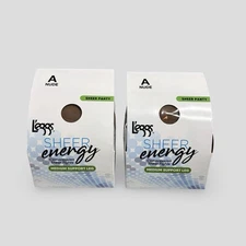 Leggs Sheer Energy Pantyhose Size A Lot Of 2 Nude Sheer Panty Med Support NOS