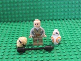 Lot 2 LEGO Star Wars Minifigures  Rey BB8 BB-8 75099 75105 75178 75148 75236 R54