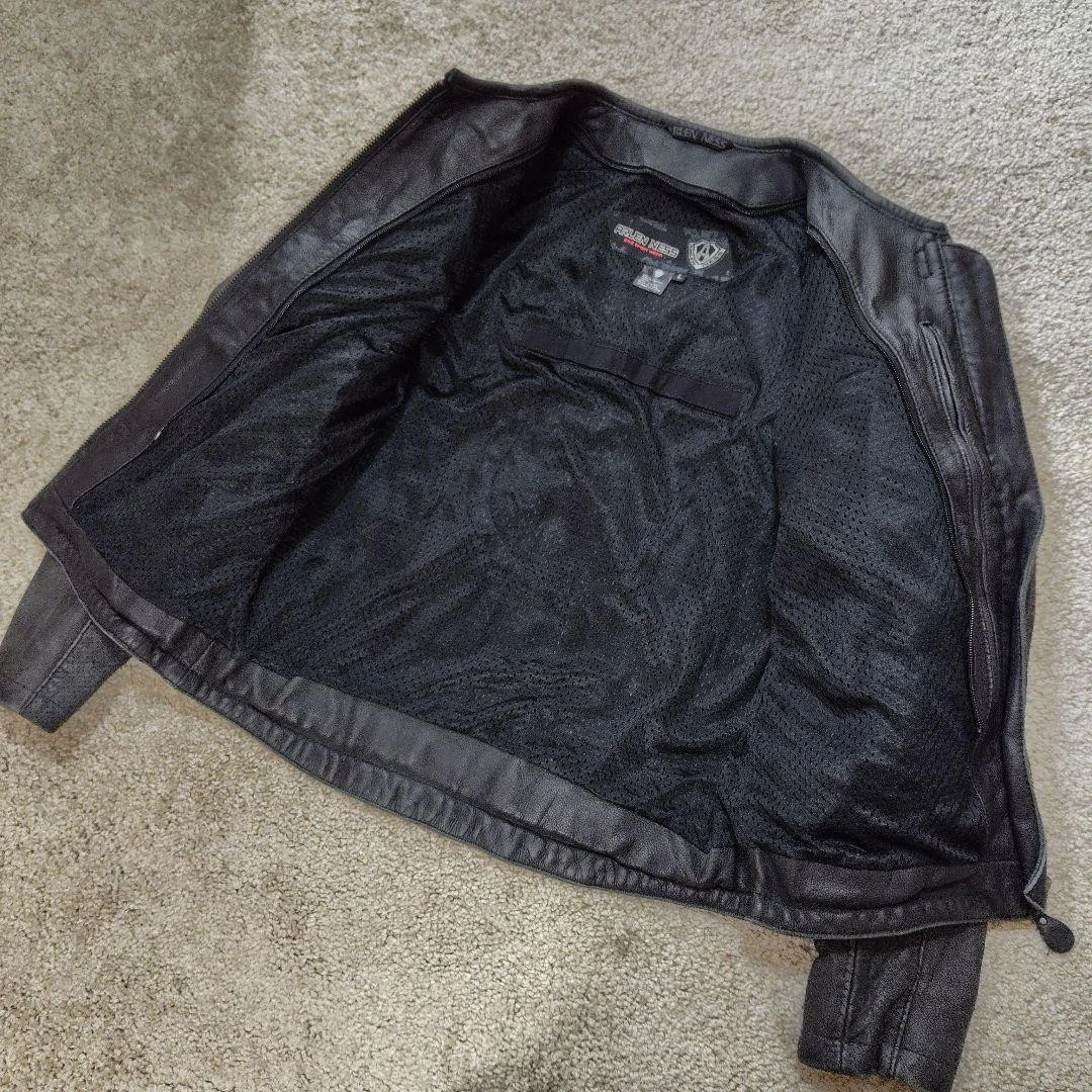 ARLEN NESS Genuine Leather Jacket, Size L Black [Used EXC] ship From JAPAN◎ image 6