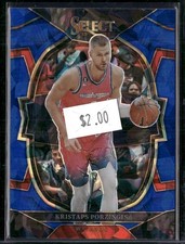 2022-23 Panini Select #4 Kristaps Porzingis Blue Prizms