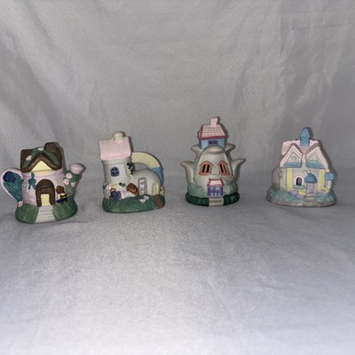 Vintage Easter Village Set Without Light Strand