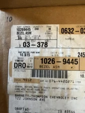 GM 10269445 Bezel Assembly, Front Side Door Inside Handle