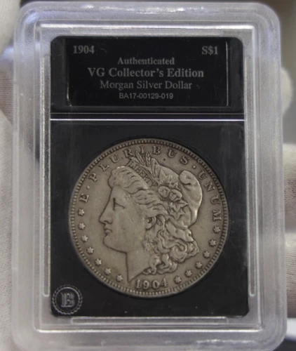 1904  US Morgan Silver Dollar VF+ (Bradford Slab)