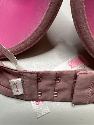 Victoria Secret Underwire Bra Women’s 38DDD Lined Padded T-Shirt Bra pink - Picture 6 of 11