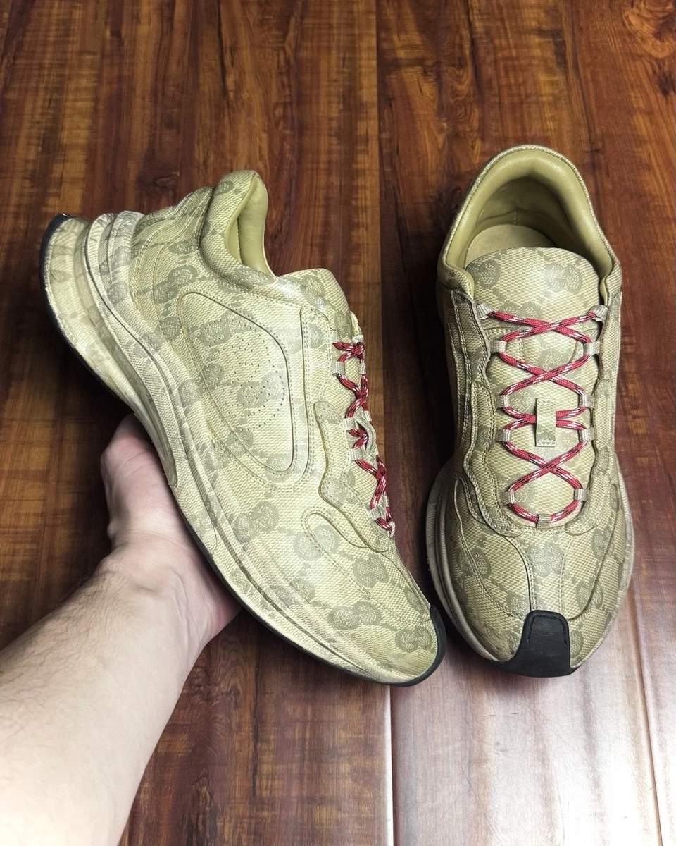 Gucci Run Sneaker Light Grey Brown for sale | eBay
