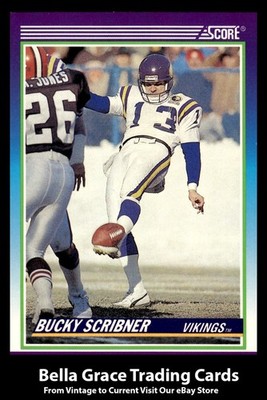 1990 Score Bucky Scribner #532 Minnesota Vikings NFL Football