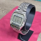 Seiko A904-5199 Vintage Men's Digital Alarm Chronograph Steel Watch Working