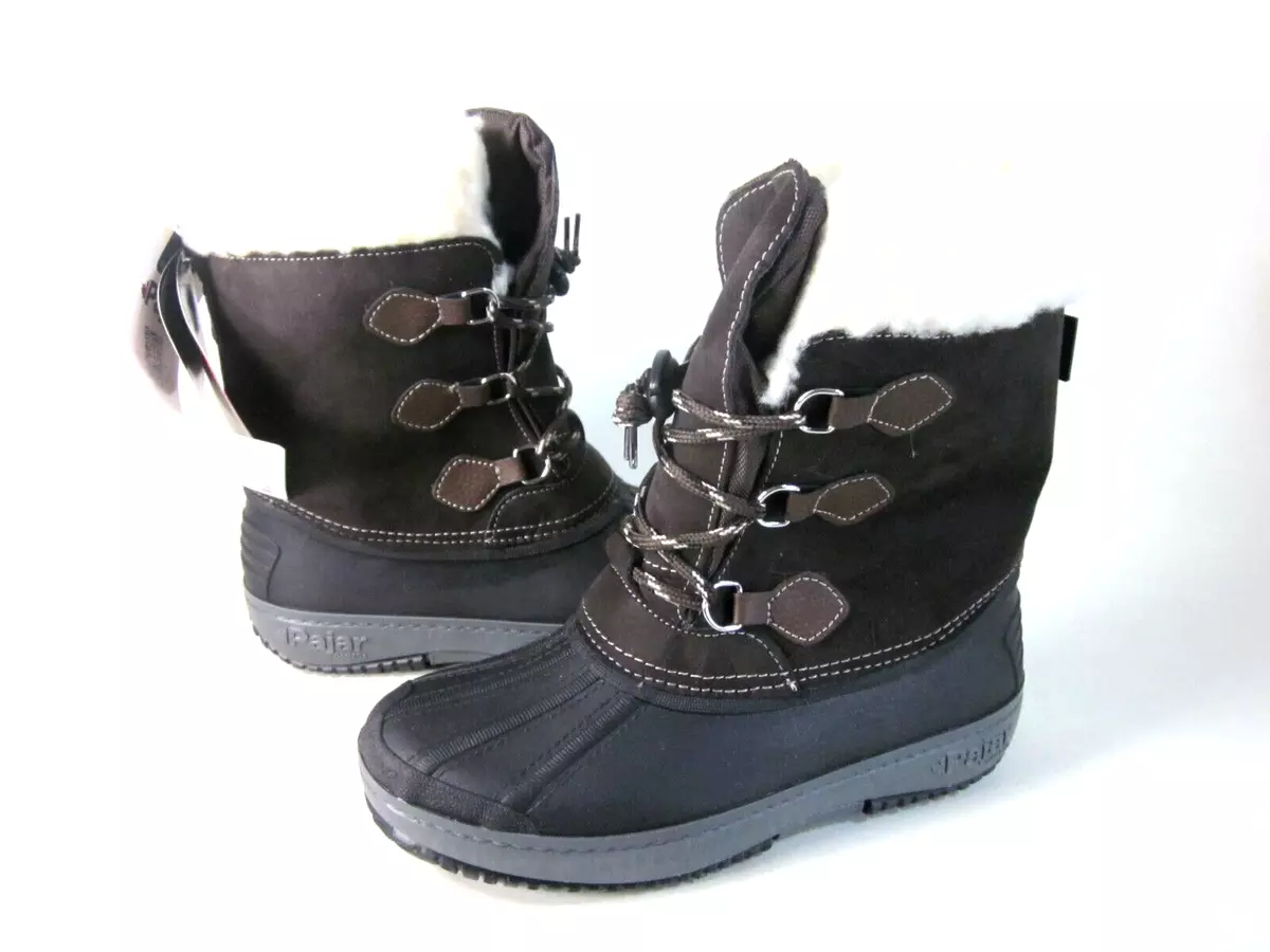 PAJAR BIG GIRLS MARCEL WINTER SNOW BOOTS BROWN US KIDS SIZE 3 EUR 35 NEW
