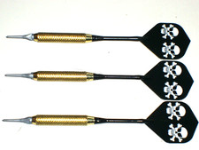 Soft Tip Darts 18 Gram Brass with Aluminum Shafts, New 1610