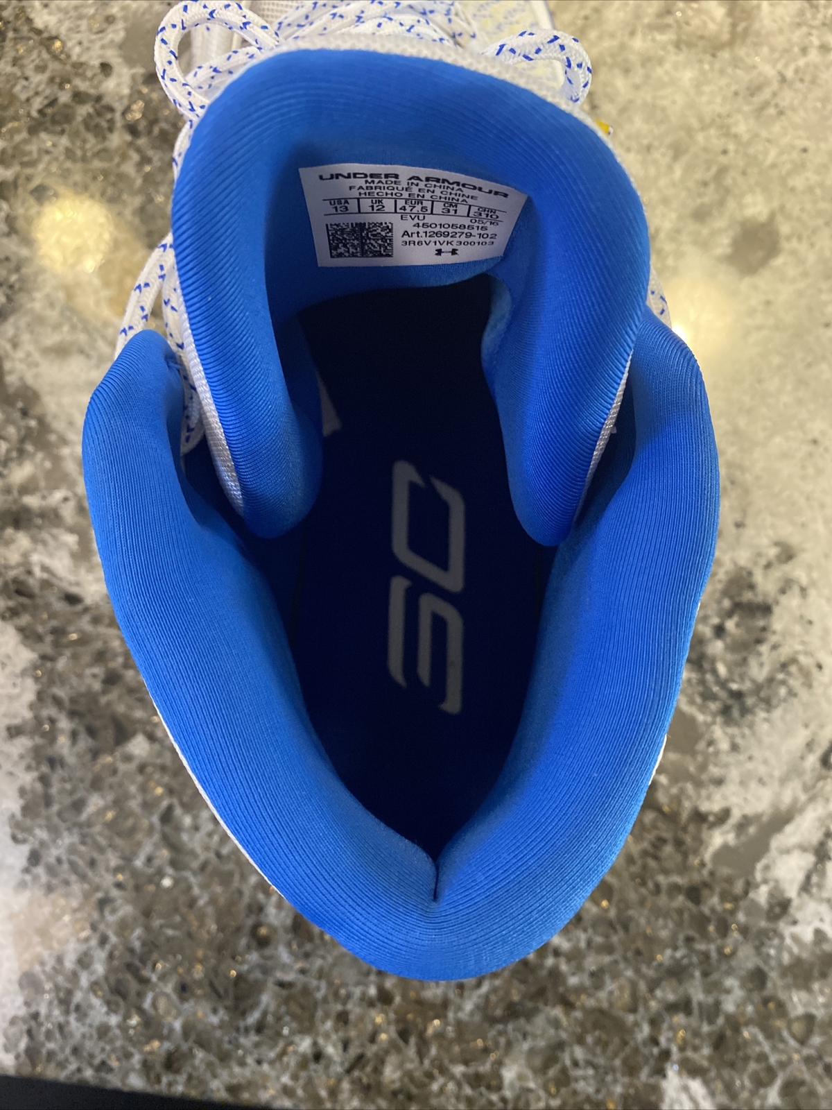 Under Armour Curry 3 Dub Nation Home Men’s 13 Shoes White Blue 1269279-102 CLEAN Under Armour Curry 3 Dub Nation Home Men’s 13 Shoes White Blue 1269279-102 CLEAN