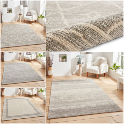 Extra Large Rugs For Living Room Designer Grey Silver Marble Effect ...